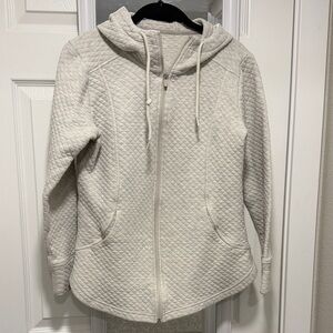RBX Quilted Off-White Hoodie